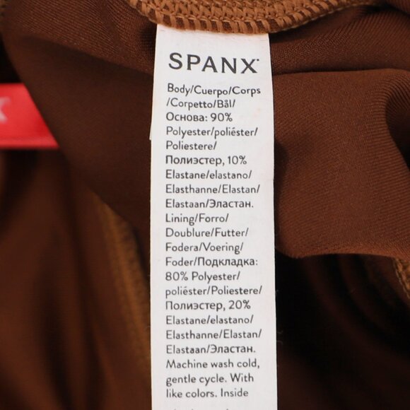 NWT SPANX Faux Suede Leggings in Rich Caramel Soft Stretch Size XL - Picture 13 of 13